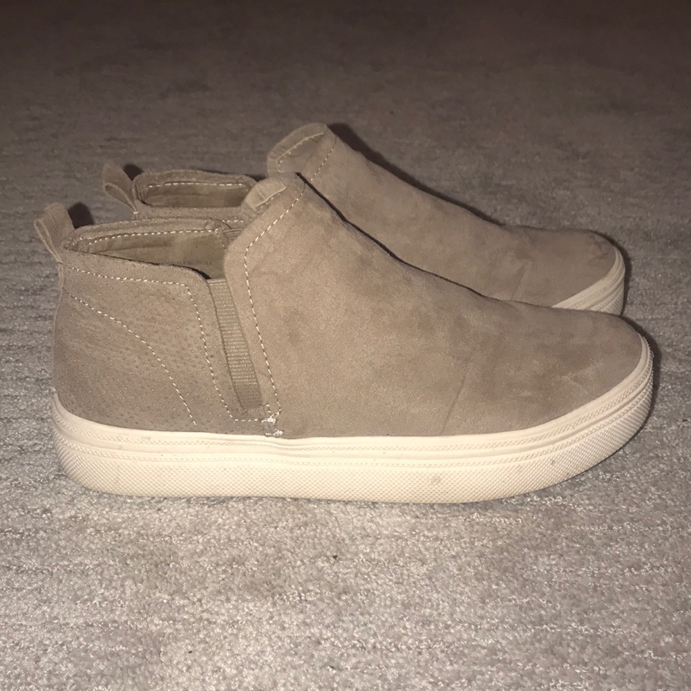 Platform High Top Slip On Sneakers